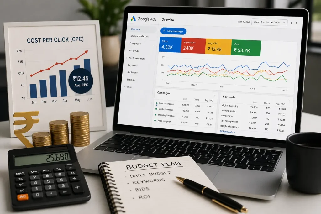 PPC analytics dashboard showing advertising performance